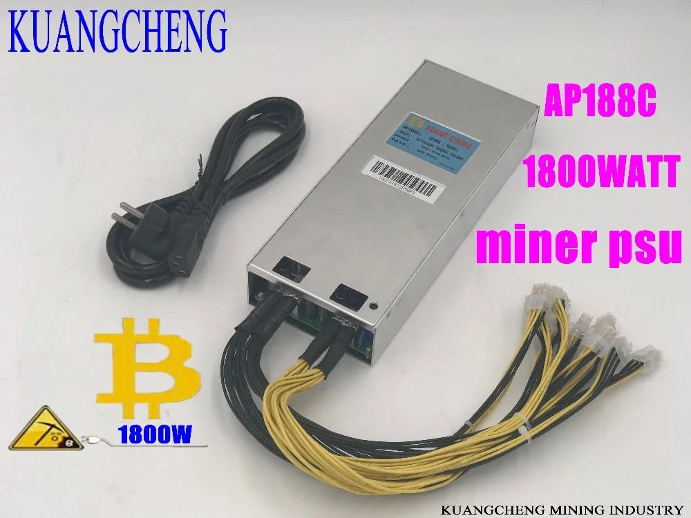 ETH BTC KUANGCHENG! AntMiner-машина для майнинга биткоинов S9 минерала Asic 16 нм 14 T/S с блоком