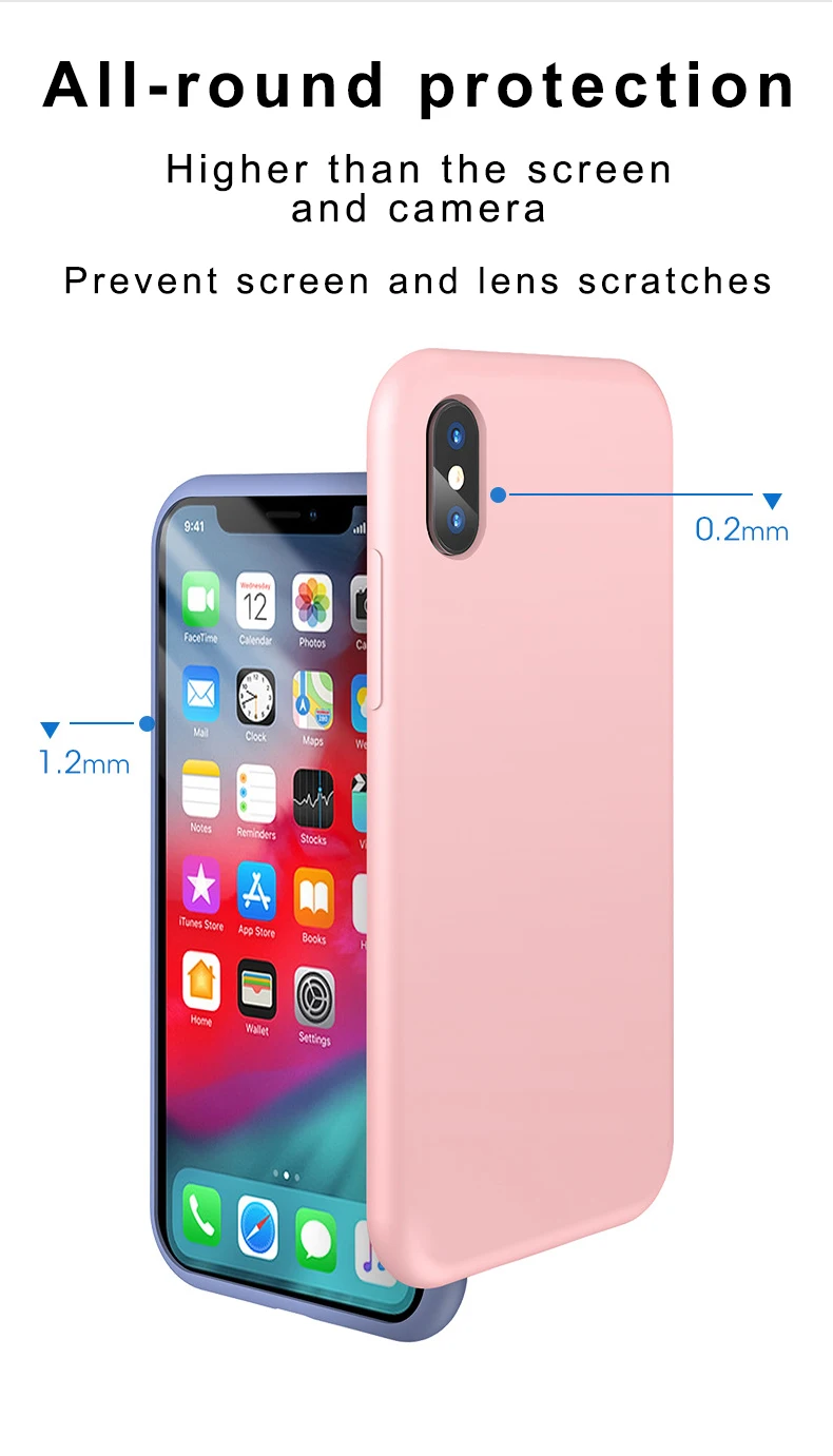 Роскошный тонкий мягкий официальный силиконовый чехол для iphone 7 8 6S 6 Plus X XS 11 Pro Чехол для MAX XR для Apple iphone X 10 чехол Coque