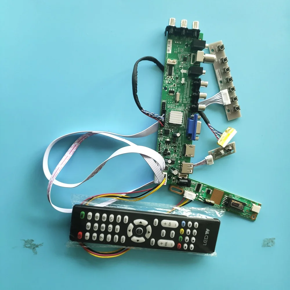 

Kit For LP171WX2-TLB2 1440X900 1 CCFL LCD TV VGA USB AV remote Digital HDMI 30pin DVB-C DVB-T Panel Controller board 17.1"