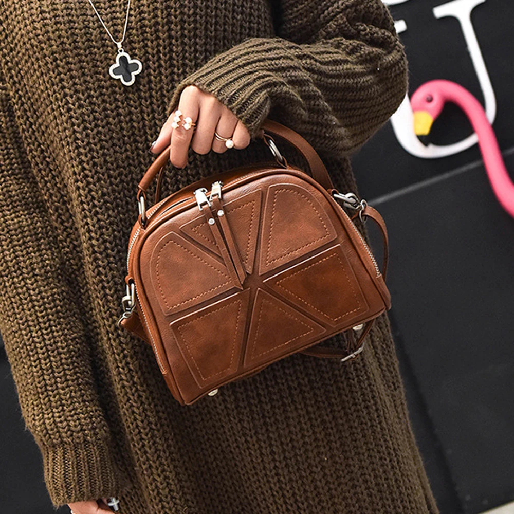

Women Messenger Bags Famous Brand 2019 Vintage Women Crossbody Bag Ptgirl Small PU Leather Handbags Bolsa Feminina