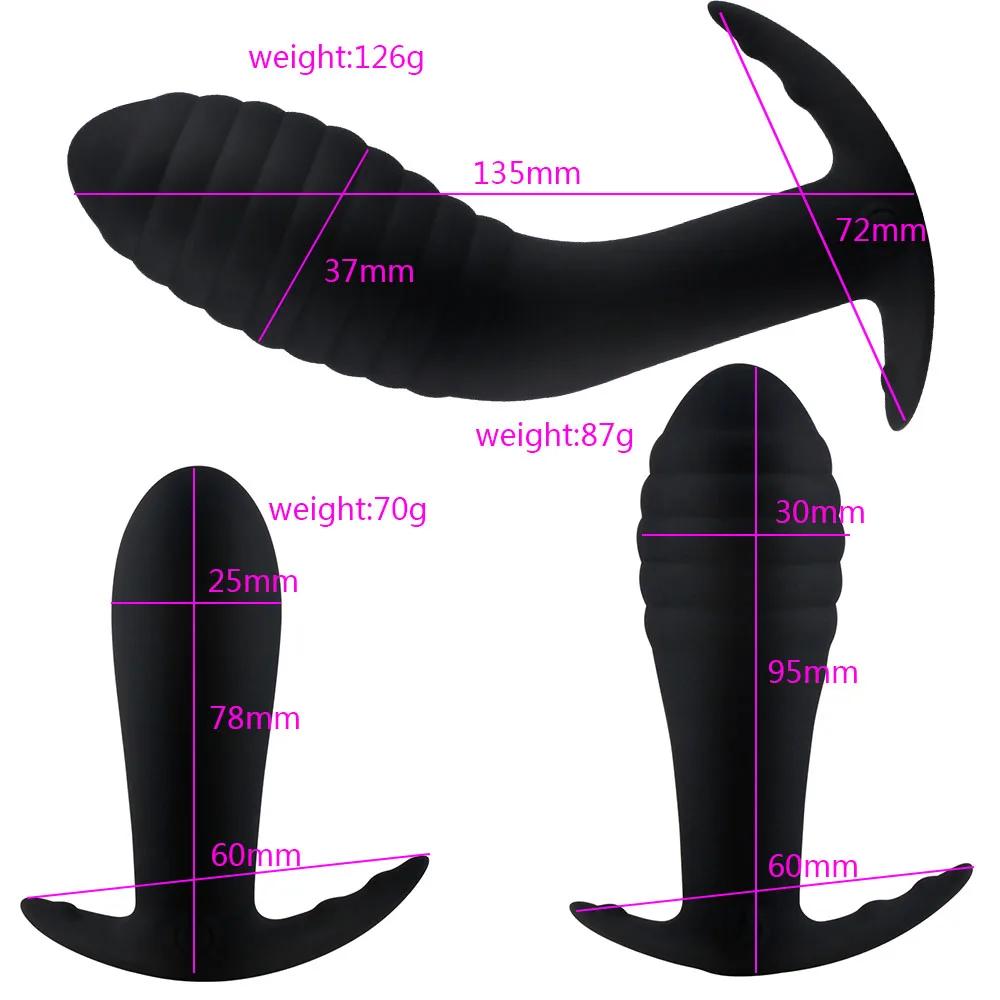 Анальный вибратор с пультом дистанционного управления пробка массажный