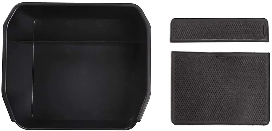 

For 2020-2021 Land Rover Defender 110 black ABS plastic car center console armrest storage box