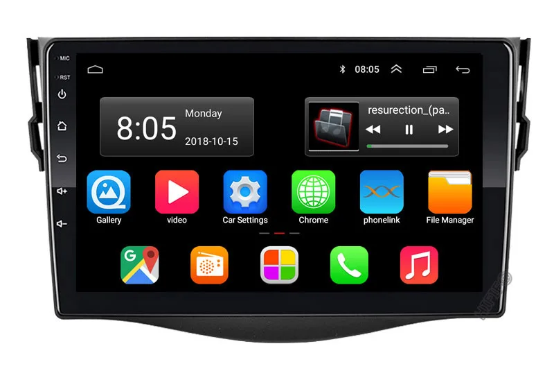 

9" octa core 1280*720 QLED screen Android 10 Car GPS radio Navigation for Toyota RAV4 Vanguard 2006-2012