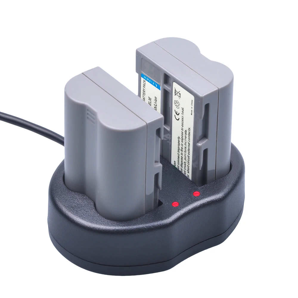 2400mAh EN-EL3e EN EL3e ENEL3e EL3E Battery Charger for Nikon D30 D50 D70S D90 D80 D100 D200 D300S Batterie | Электроника