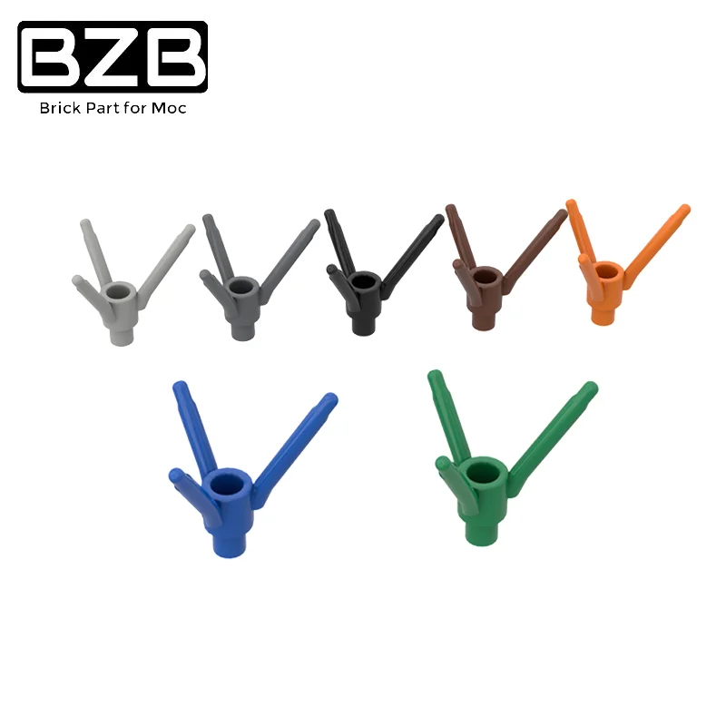 

BZB MOC 24855 Plant Special Stem 3 Insert Position High-tech Building Block Model Kids DIY Technical Brick Parts Best Gifts