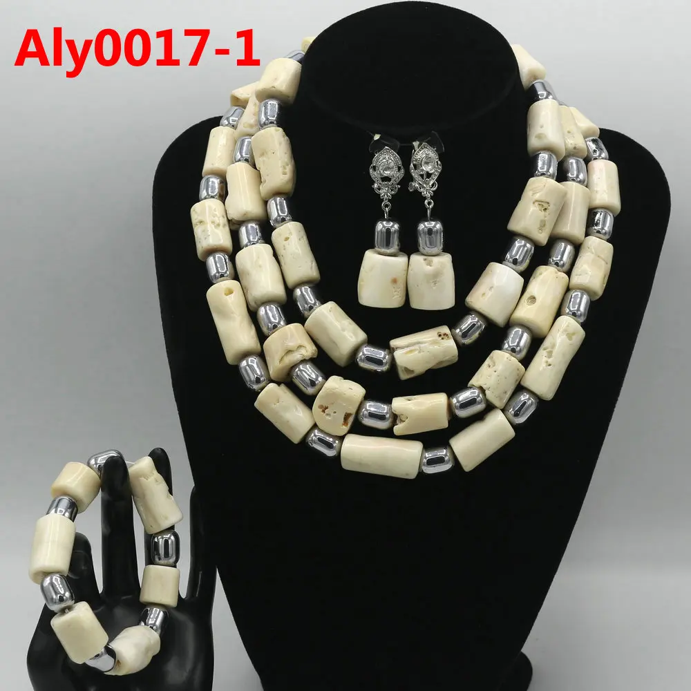 

Original Coral Beads Nigerian Wedding African Jewelry Sets Orange Wedding Bold Necklace Set For Women Free Shipping Aly0017-1