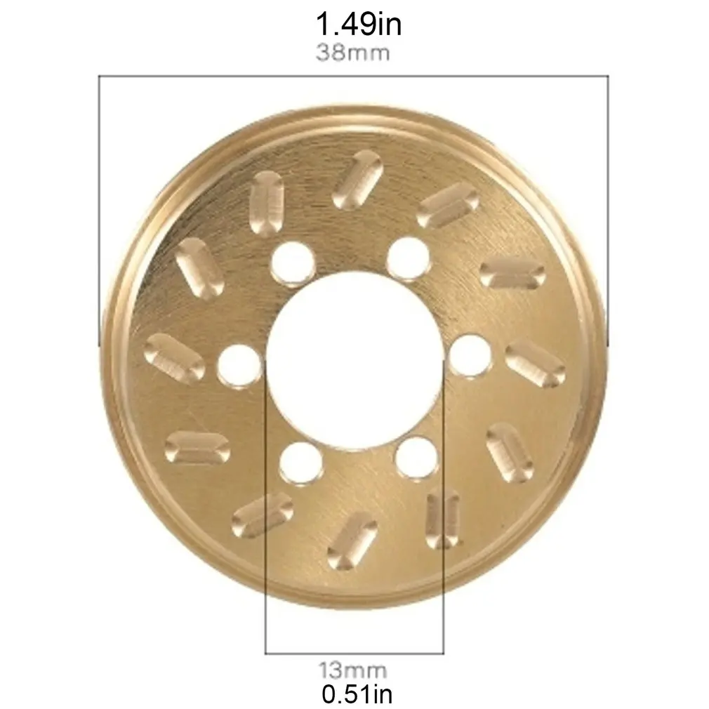 

2PCS Brass Internal Counterweight 1.9 2.2 Inch Beadlock Tire Hub For 1/10 Climbing Car Model