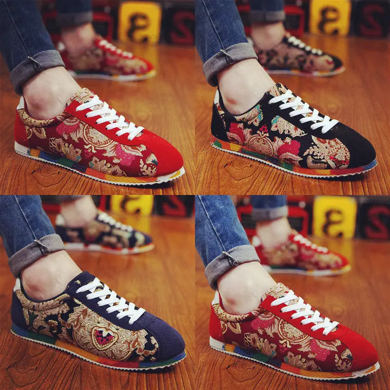 

Men's sports shoes Chinese style canvas shoes shoes sports casual Agan shoes breathable comfortable fashion printed men's shoes