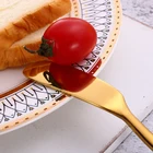 Высокое качество нержавеющая сталь масла нож кухонный сыр нож десертное варенье инструмент разбрасыватель удобрений столовые приборы сыр столовые приборы Sharpкруглый