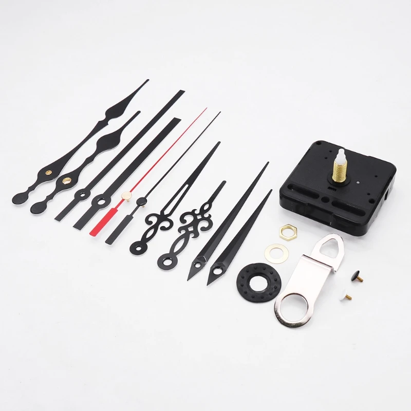 

Non Ticking Silent Wall Clock Movement Mechanism 4 Pack Different Size Hands Kit GXMA