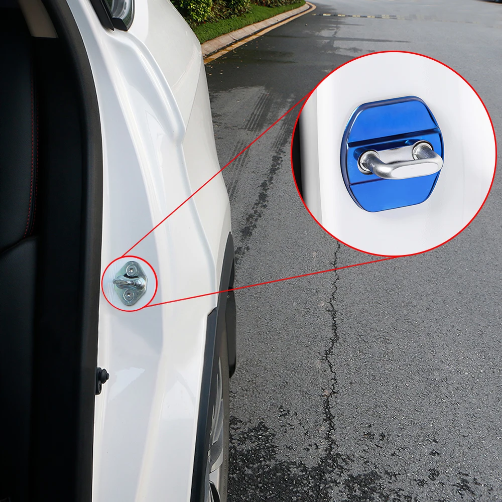 1 комплект 10 шт./набор Нержавеющая сталь крышка дверного замка автомобиля