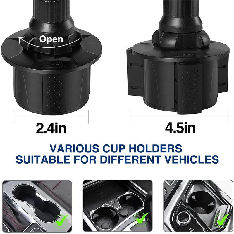 car cup phone holder upgrade gooseneck cup holder cradle mount for car universal phone holder 360° adjustable cell phone holder free global shipp