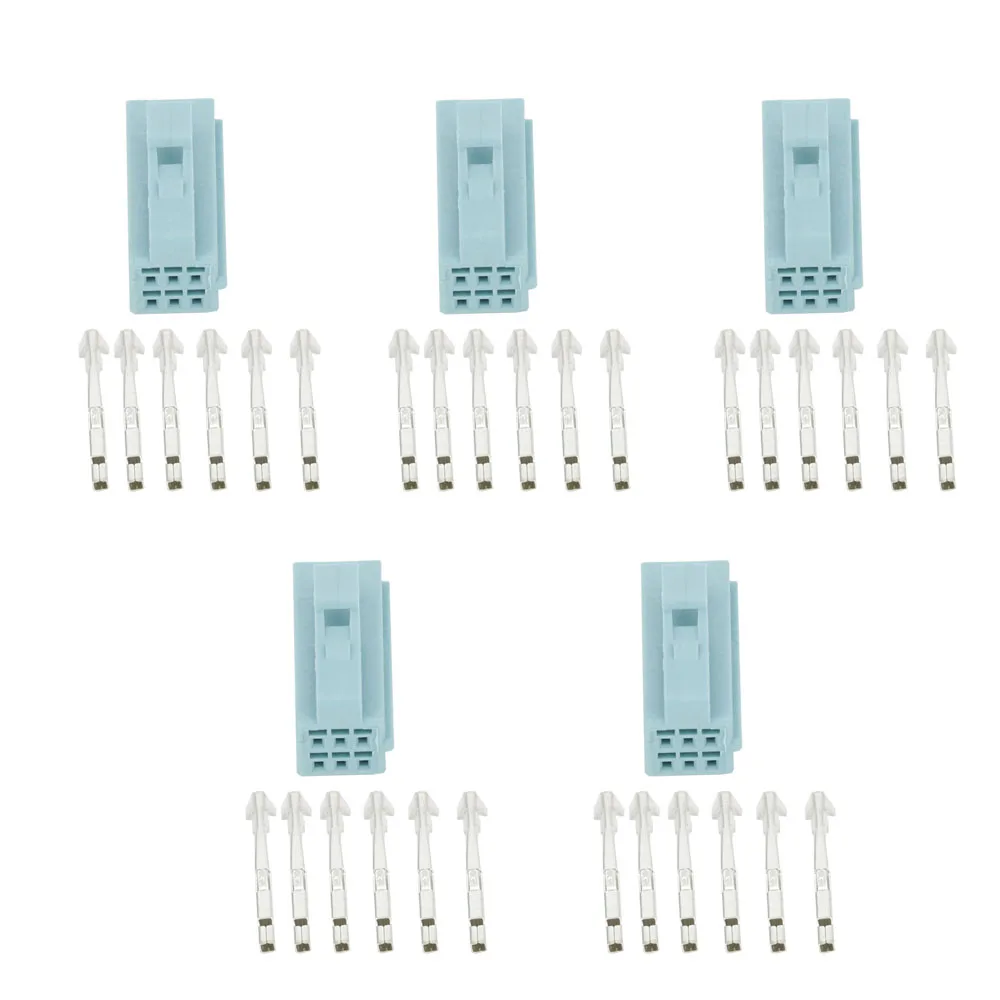 6 контактов внутренние детали с клеммами стандартный автомобильный разъем |