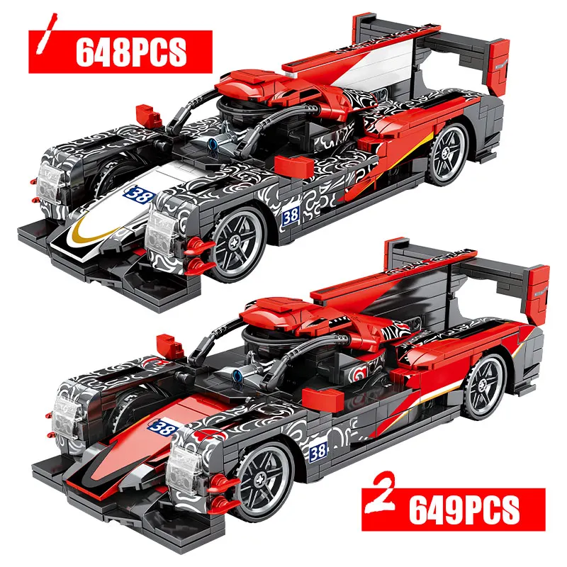 Автомобиль-гоночный City Pull Back в масштабе 1:18 с конструкторами MOC Building Blocks Technic DC Super Vehicle Creator Model Bricks образовательная игрушка для детей.