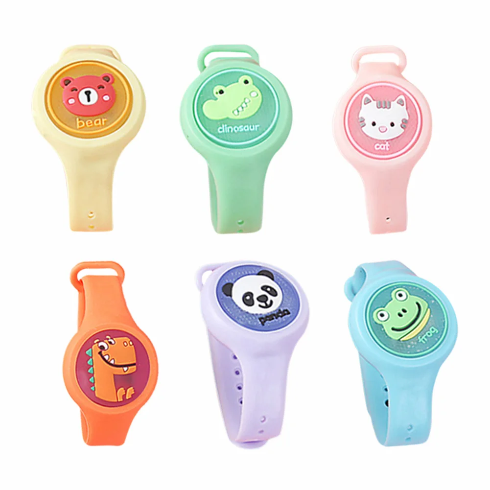 

1PC Cartoon Silicone Kids Mosquito Repellent Bracelet Anti-mosquito Indoor Outdoor Baby Protection Pest Control Wristband