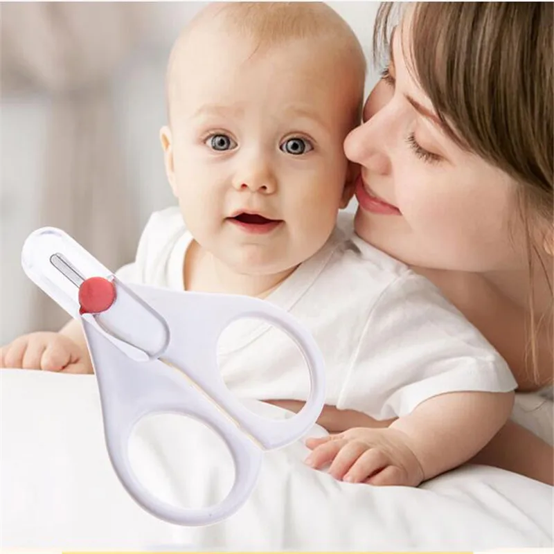 

Convenient Baby Stainless Steel Safety Nail Clippers Scissors White Color Round Head Trimmer Baby Care Nagelknipper