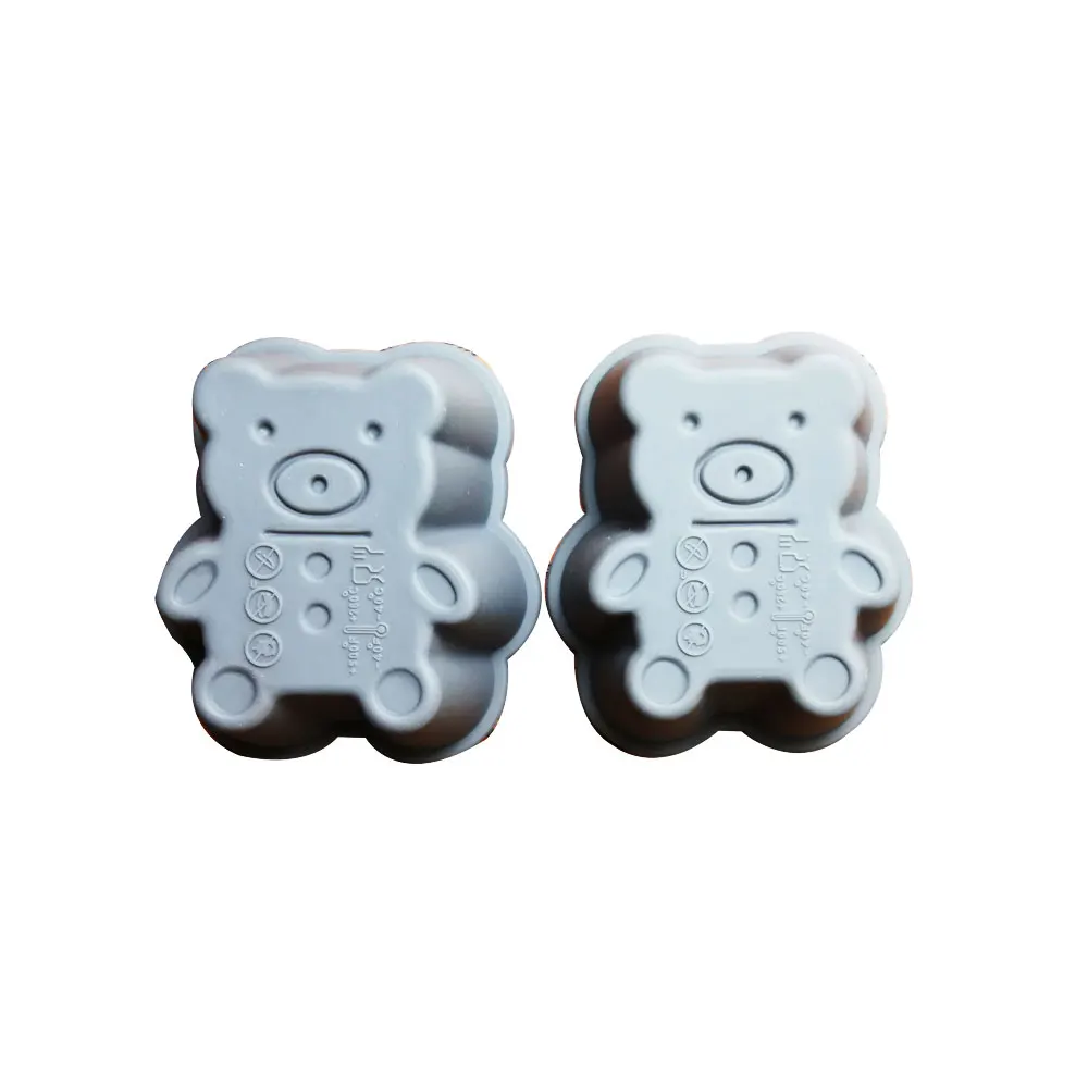 10 шт./упак. силиконовая форма мини-медведь формы для выпечки Чехол Для Маффинов