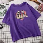 Женская футболка с принтом кошмара из предназначено для старой школы, топ с круглым вырезом, свободная одежда для манги, Модные Винтажные женские футболки