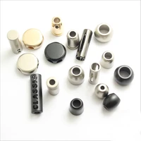 100 pcs metal bells rope buckle hat button zinc alloy cord locks multiple styles metal stoppers cord end for clothing