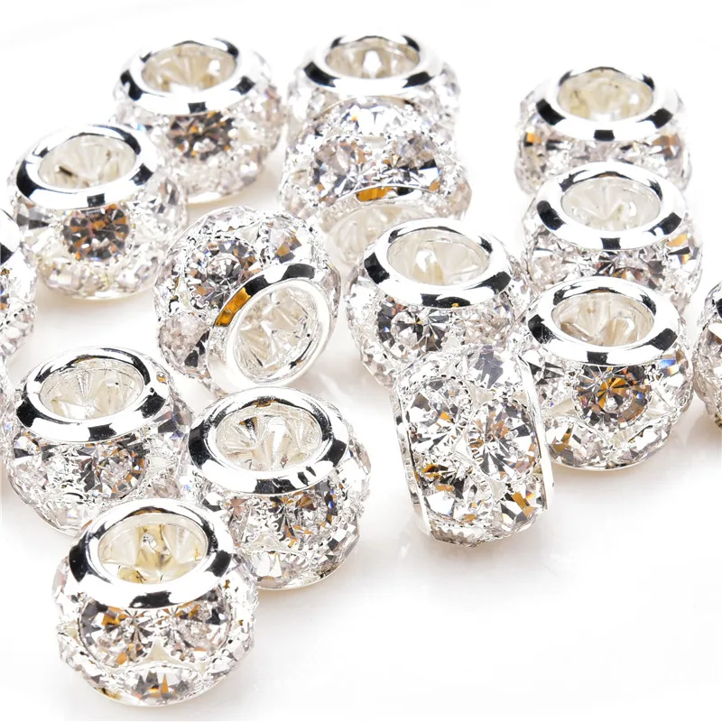 10 шт./лот круглые хрустальные бусины 18 мм ручная работа Пришивание украшения из