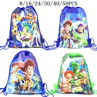 8162450pcs disney toy story 4 drawstring bag for girls travel storage package school backpacks children birthday party favors