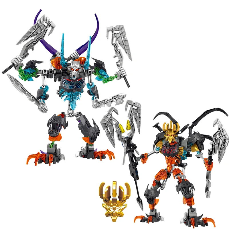 

BIONICLE, скелет, король и воин, фигурки героев, игрушки для мальчиков, совместимые с основным брендом, лучший рождественский подарок