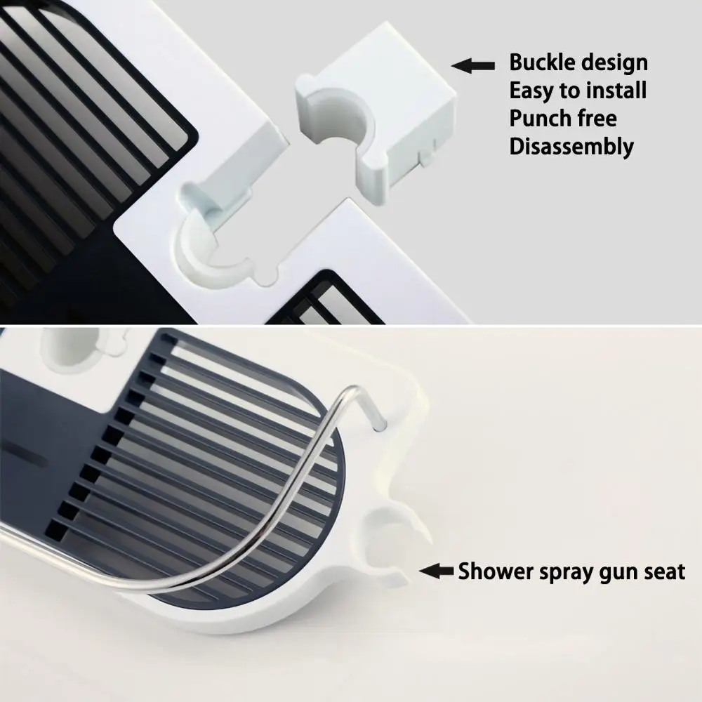 Практичная стойка для хранения душевой колонки полка ванной комнаты рама лейки