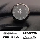 Автомобильный орнамент, автомобильные часы, кварцевые часы для Alfa Romeo MiTo Giulia 147 156 164 Brera 4C Sipder Stelvio 159 аксессуары GTA