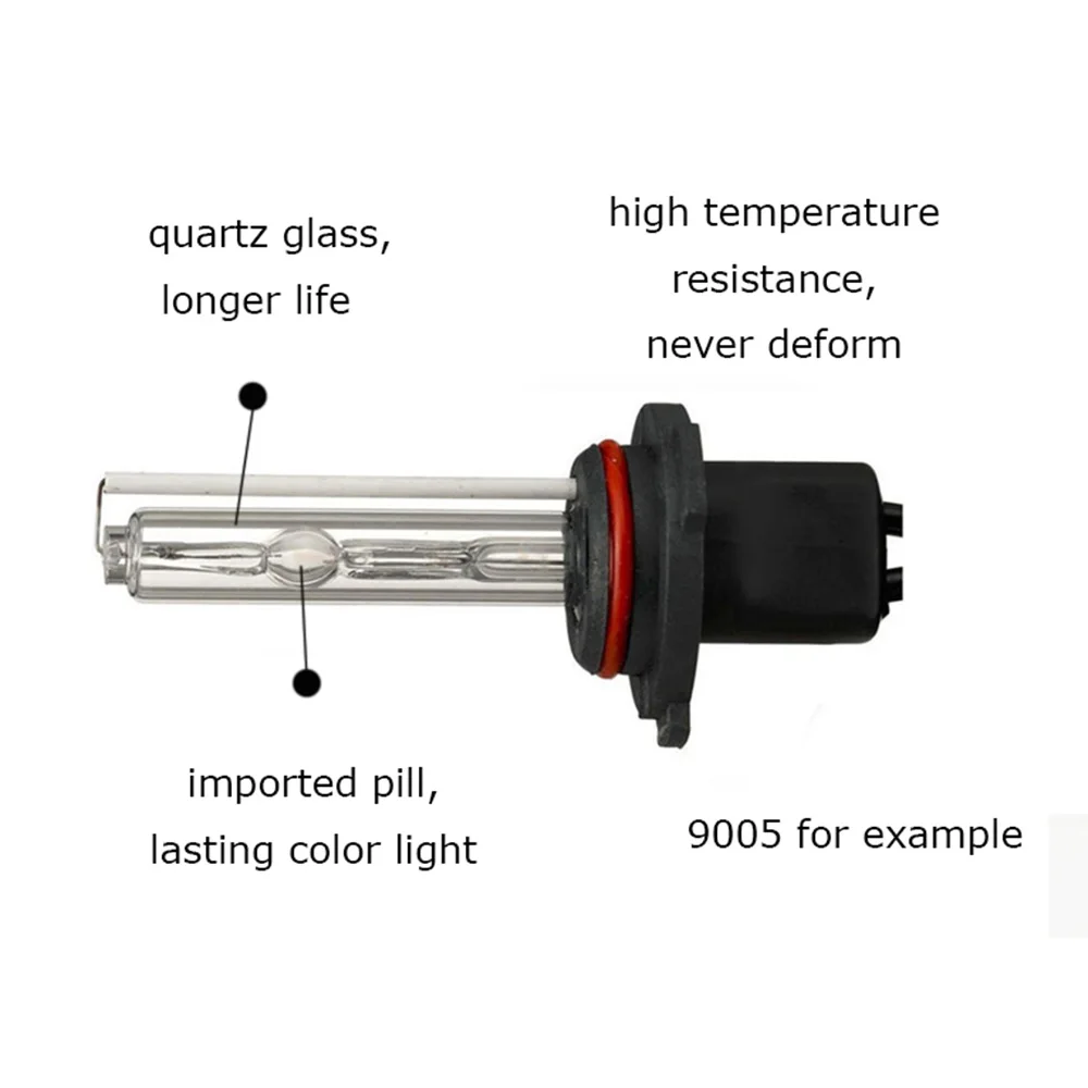 Комплект ксеноновых ламп HID 55 Вт 2 шт. лампы H1 H3 H7 H11 880 9005 9006 3000K 4300K 6000K 8000K DC 12V