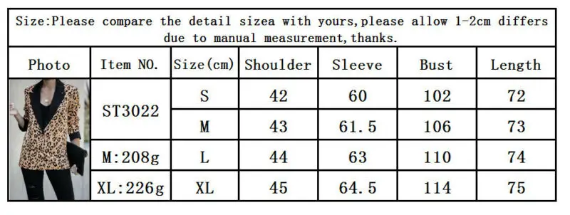 

Women Winter Fashion Blazers With Stripe Leopard Jacket Casual Lapel Outwear Tops Slim OL Cardigan Suit Elegant Warm Clothes