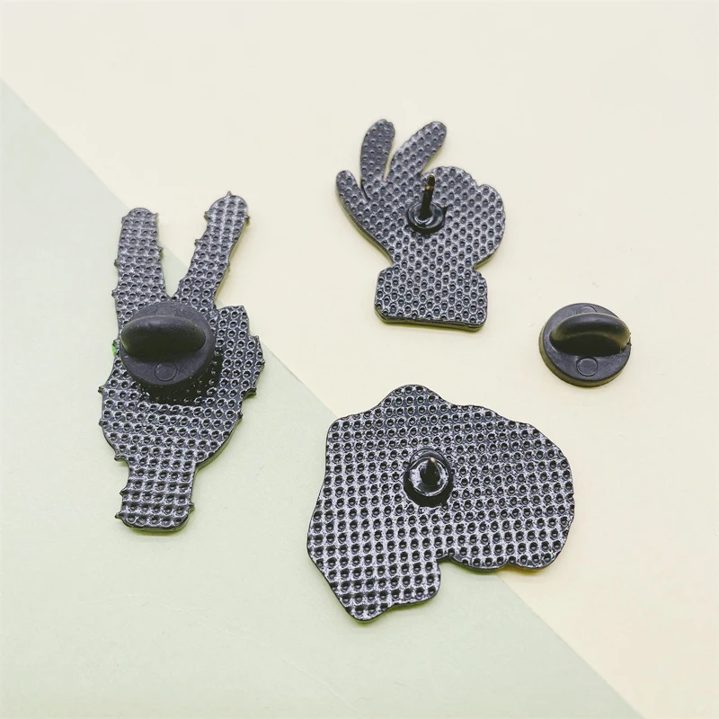 Креативная забавная эмалированная брошь в виде жеста OK Yeah с изображением