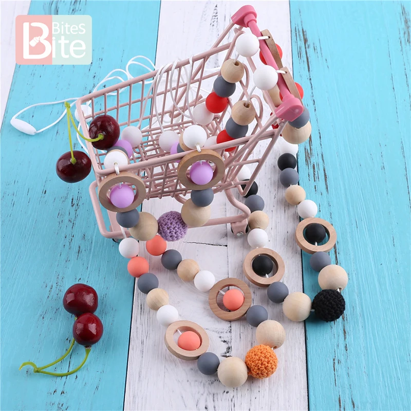 1 шт. ожерелье для прорезывания зубов детский Прорезыватель пищевой силикон