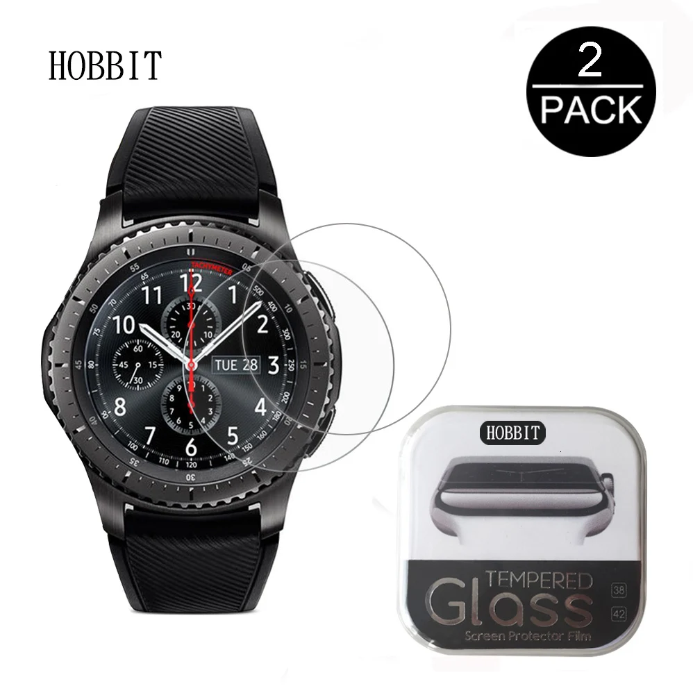 2 упаковки для samsung gear S3 Classic/Frontier Смарт-часы 2.5D 9H твердость прозрачное устойчивое к царапинам закаленное стекло Защита экрана