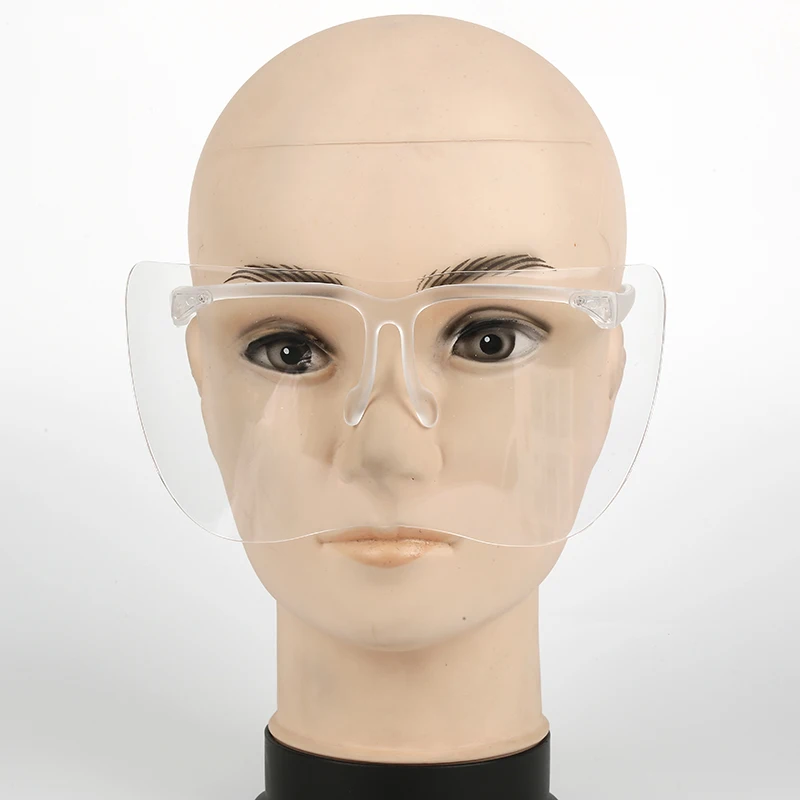 Солнцезащитные очки унисекс зеркальные защита на половину лица от ультрафиолета