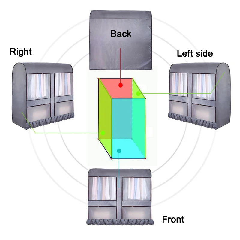 Шкаф для одежды пылезащитный чехол влагозащищенный висячий костюм сумка