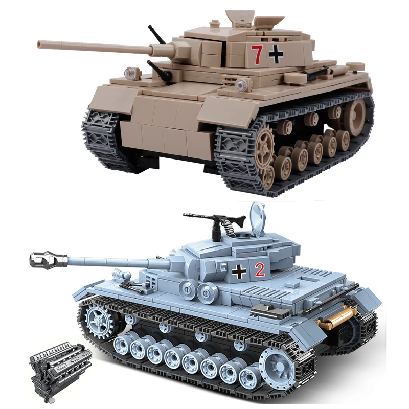 Тяжелый немецкий военный Тигр 2 мировая война № 3 модель танка солдатика 4