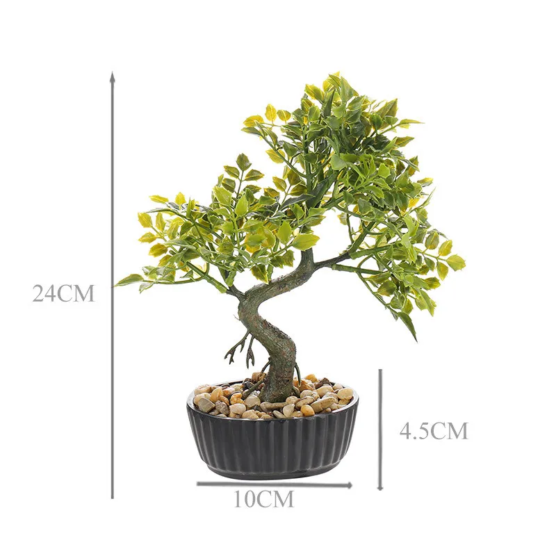 

Artificial Plants Potted Bonsai Garden Decoration Outdoor Fake Plant Teen Room Party Table Ornament Home Garden Decor