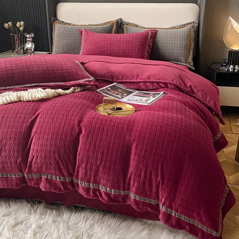 Комплект постельного белья из молочного волокна Простой Легкий роскошный