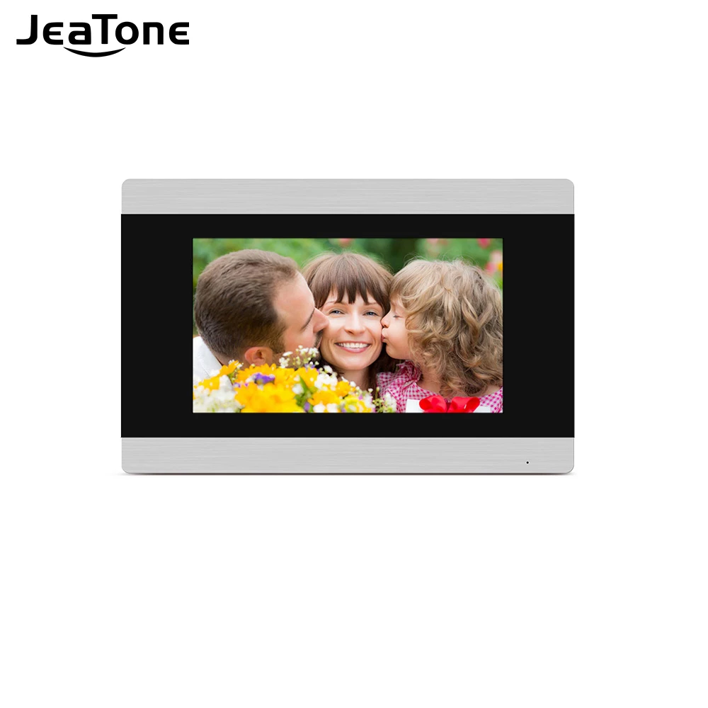 

Видеодомофон Jeatone, беспроводной Wi-Fi IP-видеодомофон с одним сенсорным экраном 7 дюймов, система контроля доступа в виллу и квартиру, обнаружен...