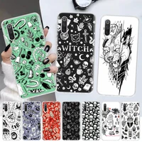 witches moon tarot witch cat soft phone case for xiaomi redmi note 10 10s 9 9s 8 7 8t 11s 11t 11 pro 9a 9t 9c 8a 7a shell cover