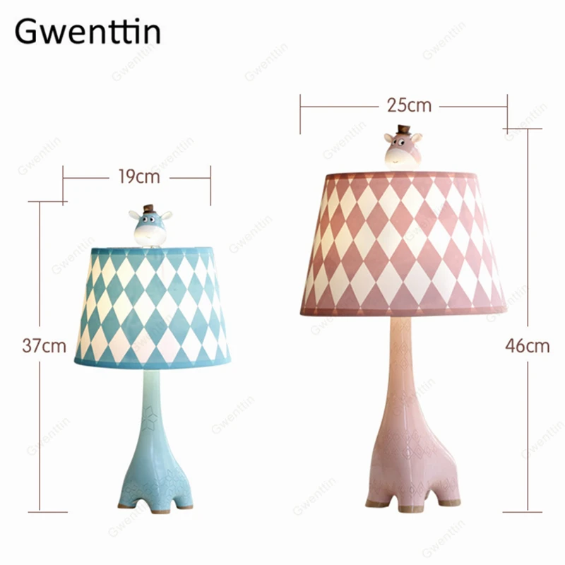 Мультяшный Жираф настольная лампа для кабинета детская спальня прикроватная