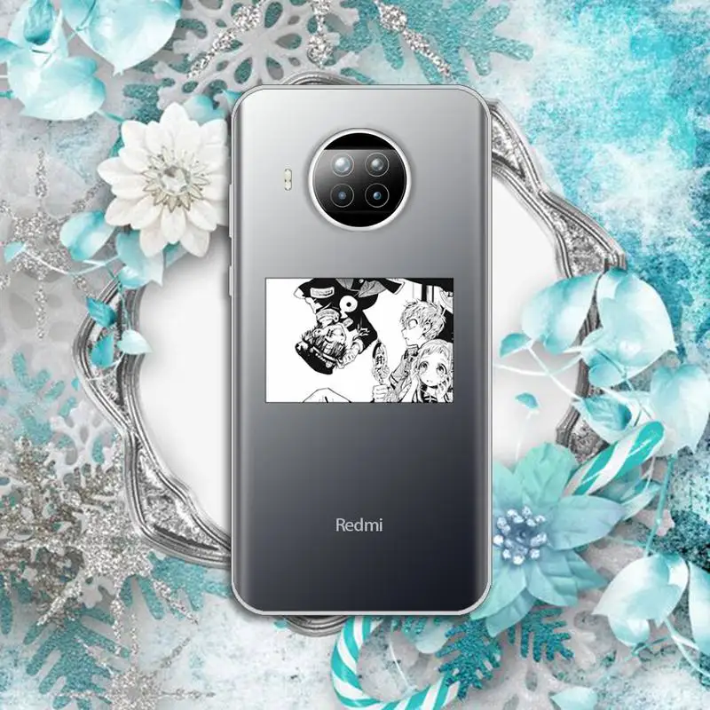 

Jamular Toilet Bound Hanako Kun Phone Case Transparent for Xiaomi Redmi note 10 t 8 9 pro lite 11