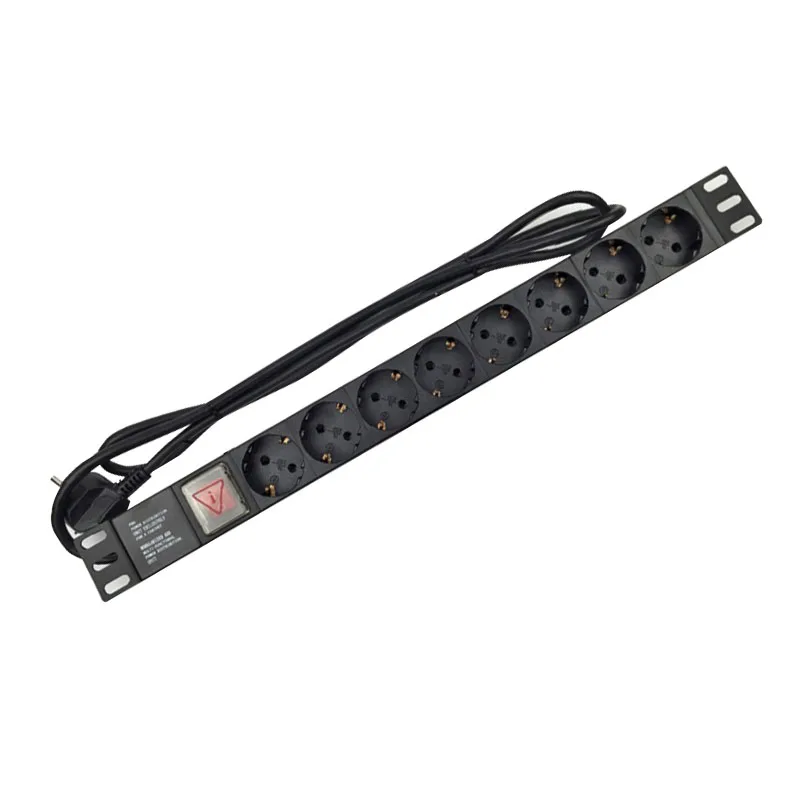 PDU шкаф Мощность полосы 6AC универсальный разъём гнездо расширения 10A 250V 2500W устройство защиты от перегрузки AU Мощность разъем PDU Мощность доска