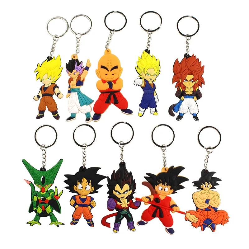 7-8 см Аниме Драконий жемчуг Z Сон Гоку Вегета плавки клетка Kuririn брелок