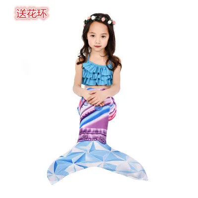 Детский Костюм Русалки рыбий хвост милый костюм принцессы для косплея летний