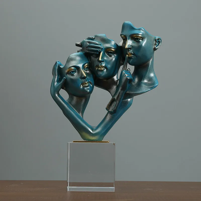 

SIMPLE MODERN ABSTRACT CHARACTER SCULPTURE DECORATION HOME LIVINGROOM TABLE FIGURINES CRAFTS OFFICE DESKTOP STATUE ACCESSORIES