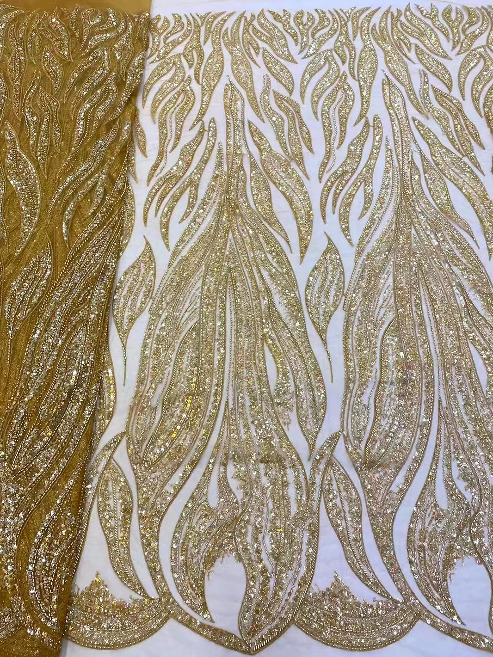 

Multicolor Luxury Quality Beaded Embroidery Mesh Textile Women African Party Dress Material for Sewing Nigerian Evening Gown New