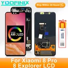 Дисплей AMOLED 6,21 дюйма для Xiaomi Mi 8 Pro, сенсорный экран с дигитайзером, запасные части для M1807E8A, Xiaomi Mi 8 Explorer LCD