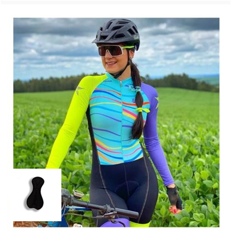 Летний комбинезон с коротким рукавом облегающий комплект Женская велосипедная