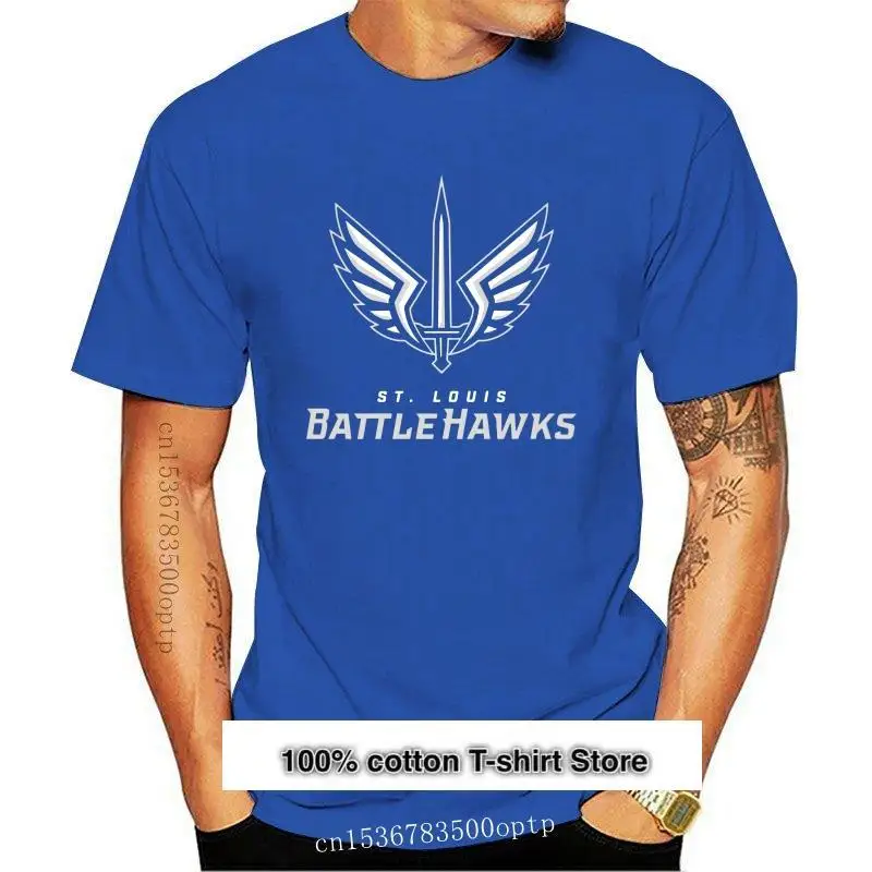 Camiseta negra de St Louis Battlehawks Xfl S 2Xl для женщин camisa Harajuku мужчин | Мужская одежда